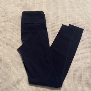 Girls Athleta navy leggings